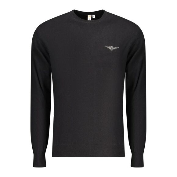 Accademia Militare Black Cotton Men's Men's Sweater